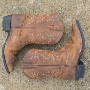 Ariat Kids 2.5 Brown Tan Leather Boots